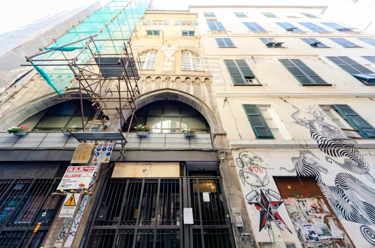 Ferienwohnung Joivy Vibrant Open-Plan Apt For 6 In Historic Centre Genua Exterior foto