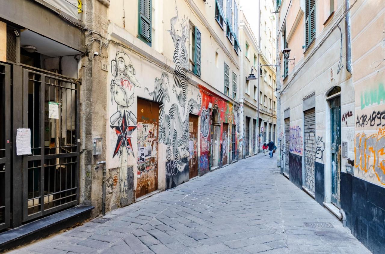 Ferienwohnung Joivy Vibrant Open-Plan Apt For 6 In Historic Centre Genua Exterior foto